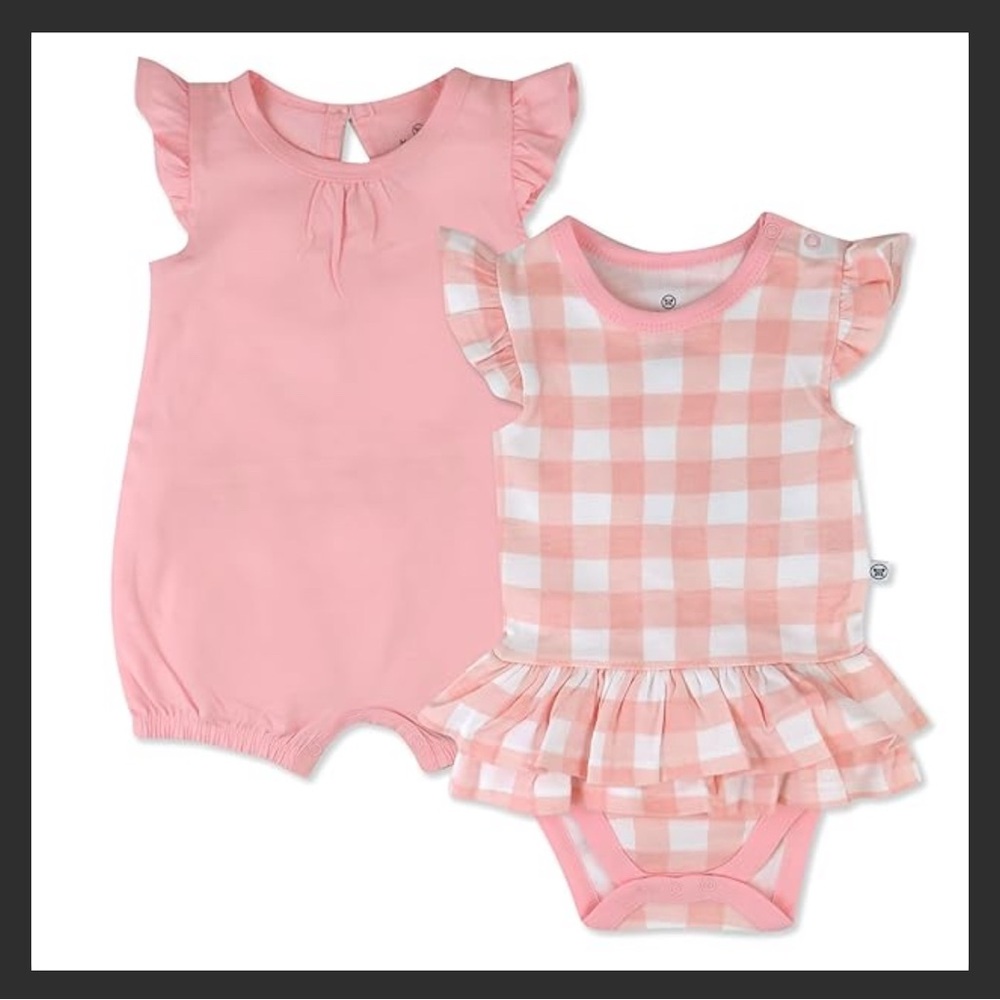 The Honest Company Pink Bodysuits for Kids